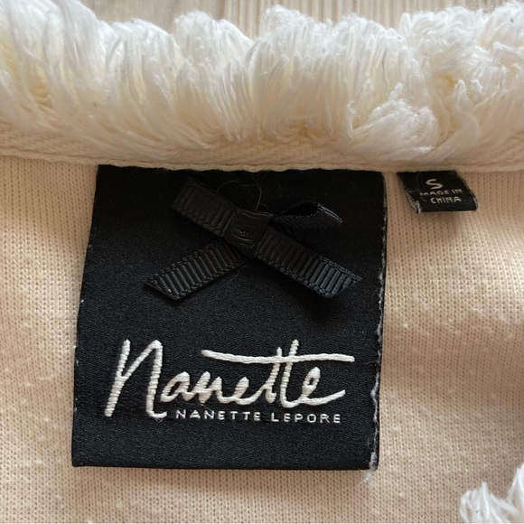 Nanette Lepore Studded Sleeves Sweatshirt size S - Picture 5 of 9